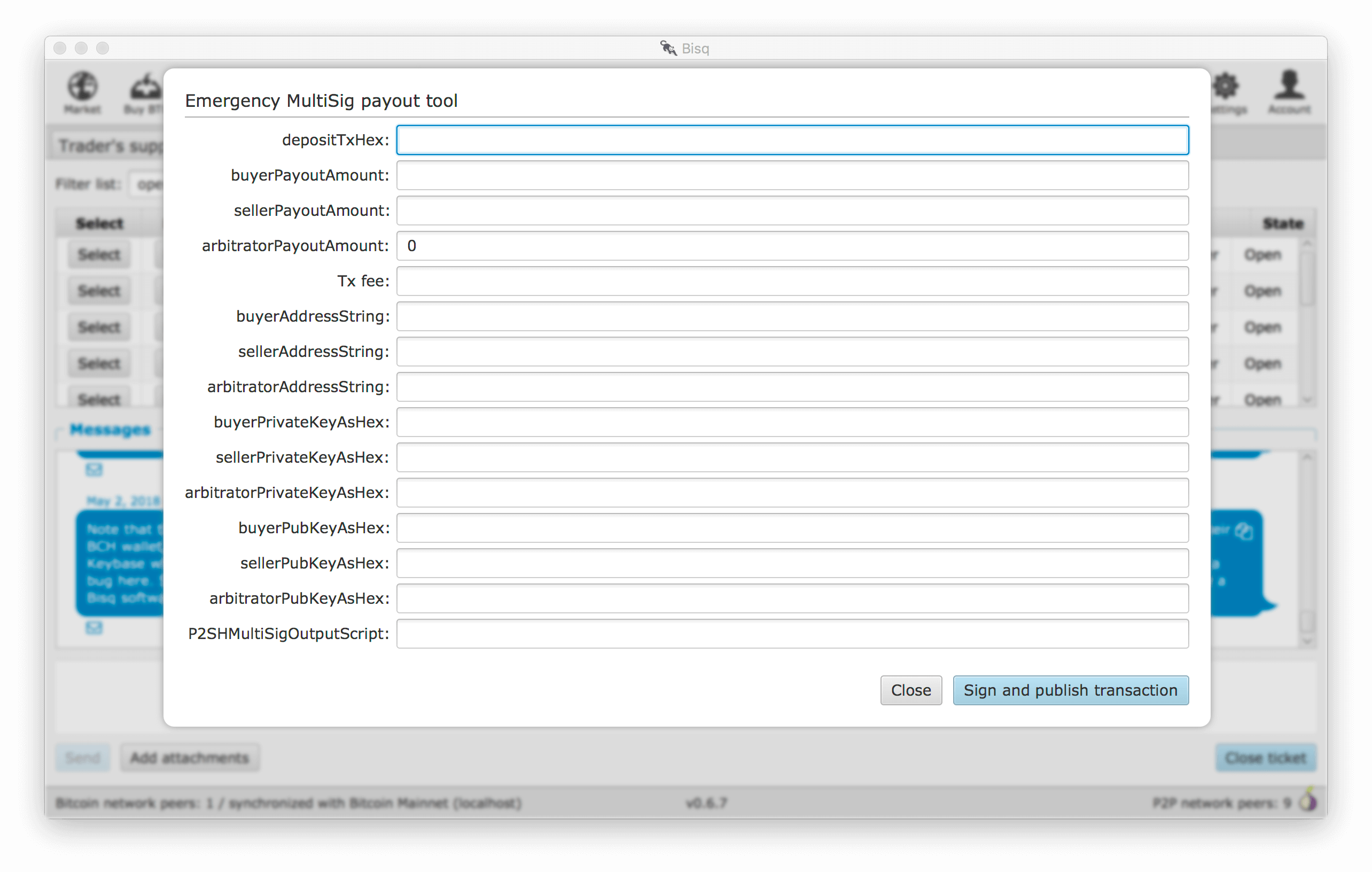 Emergency multi-sig payout tool